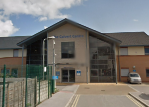 A photo of the outside of the The Calvert Centre