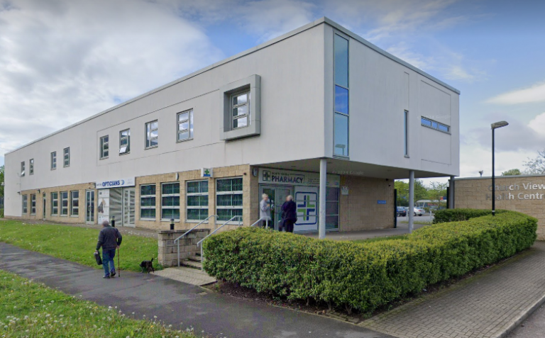 A photo of the outside of Church View Health Centre