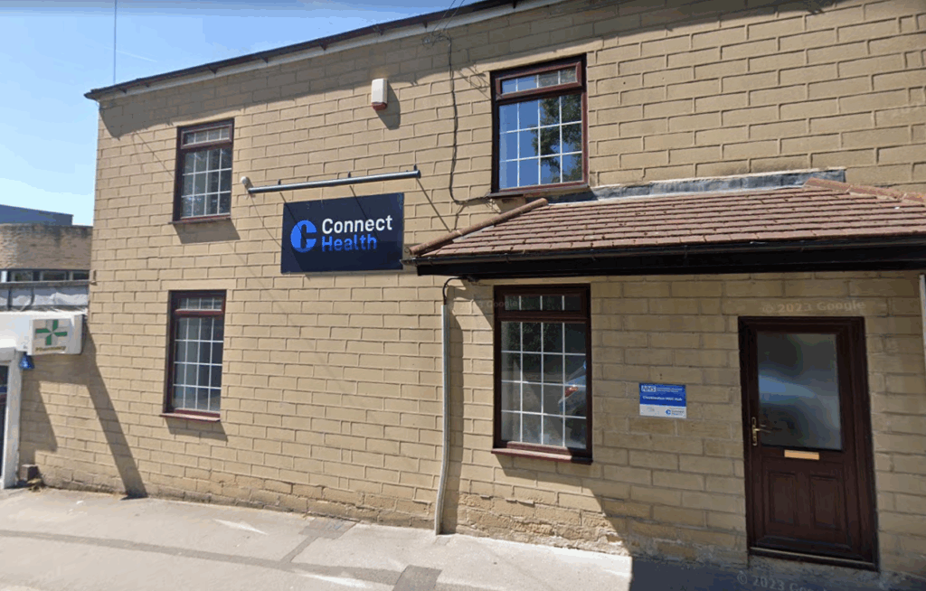 A photo of the outside of Cleckheaton MSK Hub