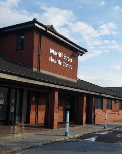 A photo of the outside of Morrill Street Health Centre