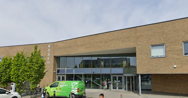 A photo of the outside of Rose Hill Community Centre
