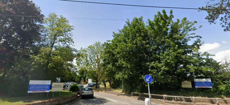 A photo of the car park entry to Wallingford Community Hospital
