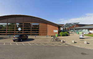 A photo of the outside of White Horse Leisure Centre