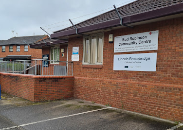 A photo of the outside of Bud Robinson Community Centre