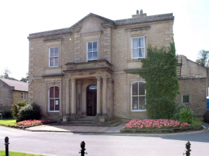 A photo of the outside of Holme Valley Memorial Hospital