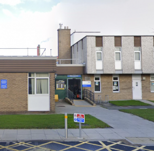 A photo of the outside of Cramlington Health Centre