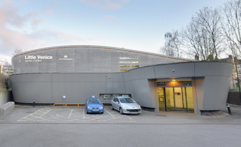 A photo of the outside of Little Venice Sports Centre